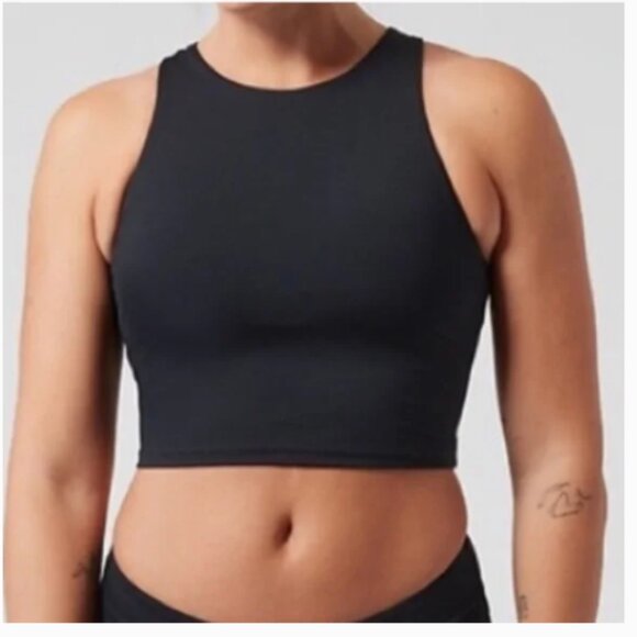 Athleta Other - Athleta Black Conscious Crop Sports Bra (803)